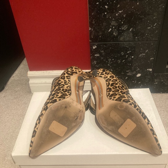 Sam Edelman Leopard Print Shoe (Adjustable Buckle Strap) & Stiletto Heel - Picture 5 of 5